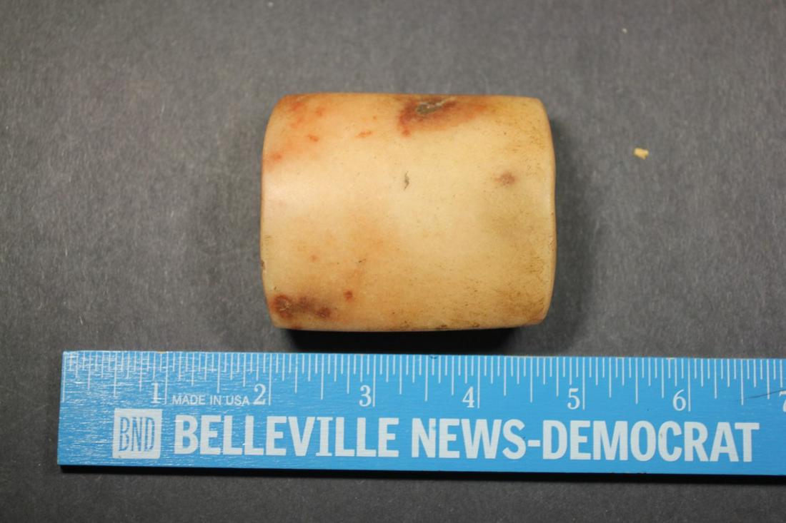 2 3/4" L x 2 5/16"W Quartz Bannerstone, St Clair Co,. (1 of 4)