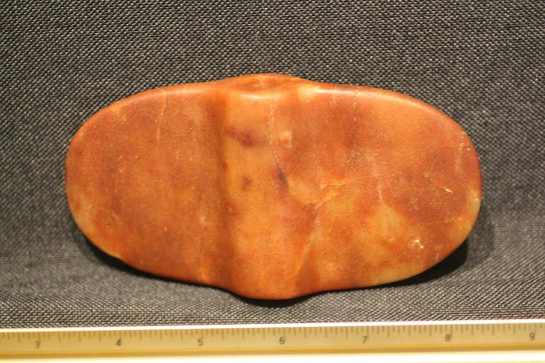 5 5/16" L x 2 13/16" W Winged Bannerstone, Kane Co., IL (1 of 5)