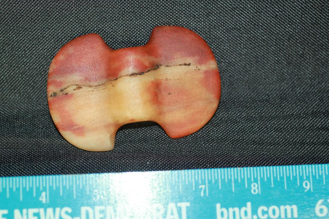 3 1/2" L Quartz Natural Flow Butterfly Bannerstone, IL (1 of 3)