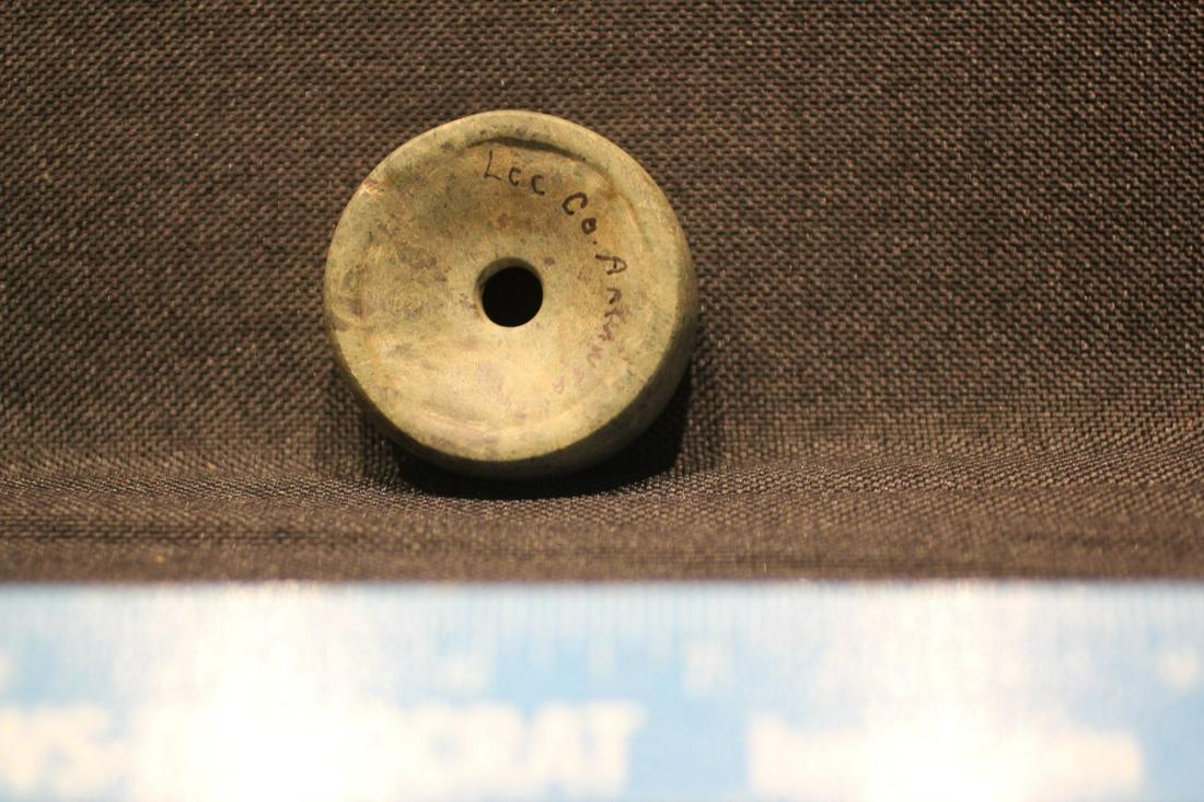 1 7/8" W x 11/16" H Fort Ancient Discoidal, Lee Co., AR (1 of 2)