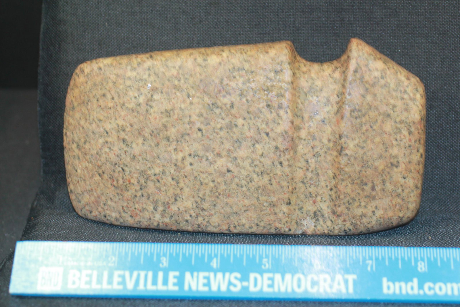 8" L X 4 3/16" W 3/4 GROOVED AXE, VAN BUREN CO., TN: See Lot Title