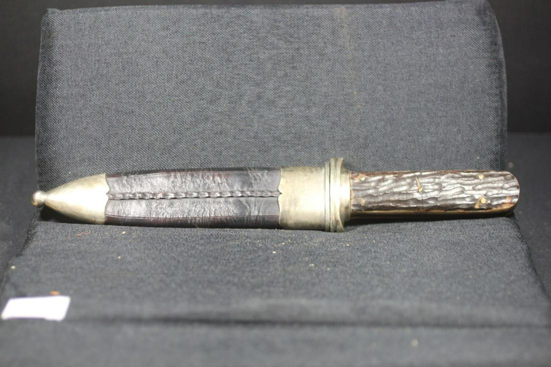Will & Finck SF Col, Bowie Knife w/ Stag Handle: See Lot Title