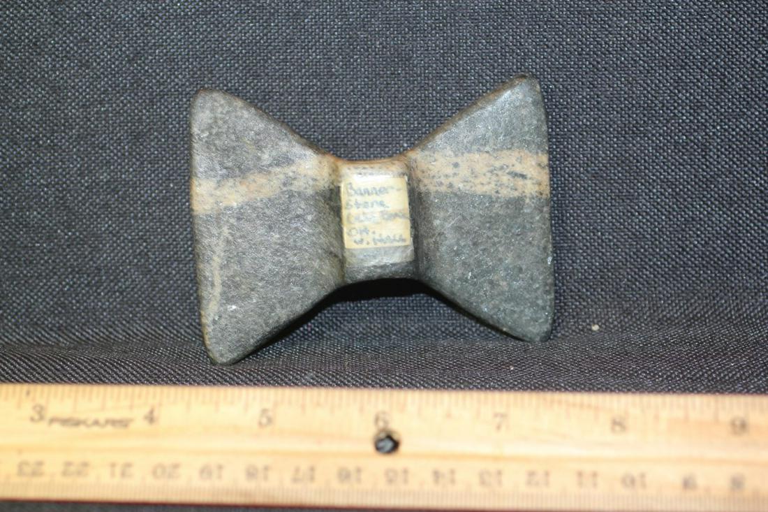 3 1/2" L x 2 5/8" W Bowtie Bannerstone, ex W Noll: See Lot Title