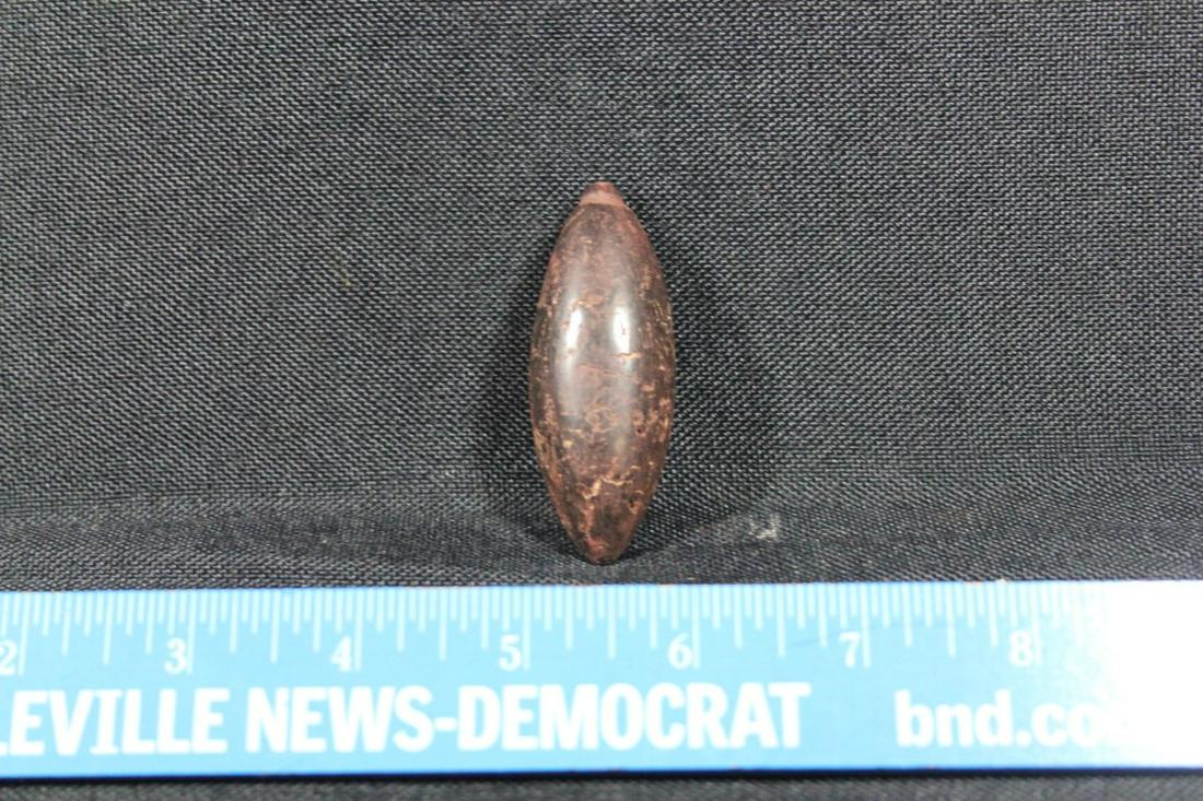 2 5/8" L Hematite Plummet, Madiscon Cnty, IL: See Lot Title