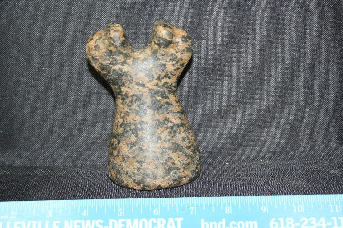 5" H Double Head Birdstone, Madison Cnty, IL: See Lot Title