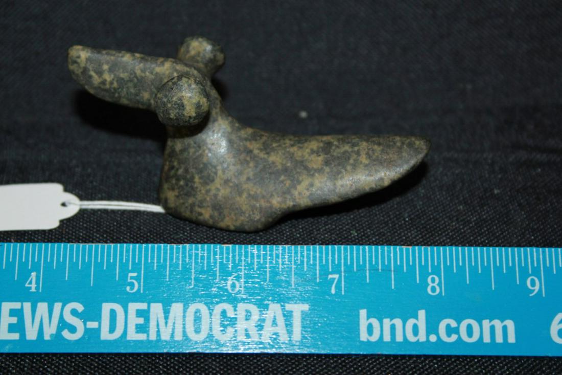 4 1/8" L x 1 3/4" H Popeyed Birdstone, Rook Cnty, WI: See Lot Title