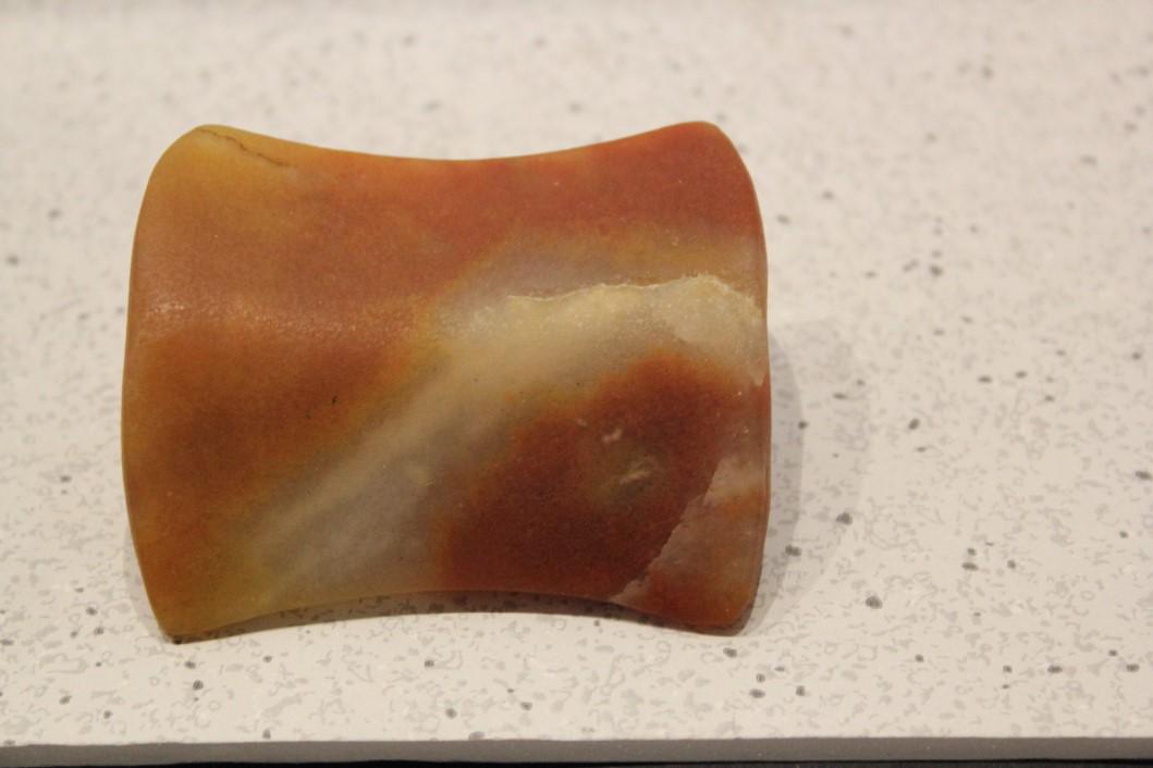 3 1/16" L x 2 9/16" Quartz Hourglass Bannerstone, (1 of 4)