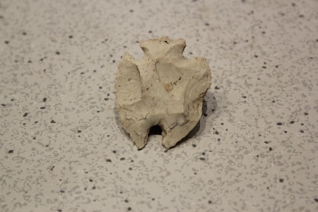 1 11/16" L x 1 3/8" W Flint Bat Effigy, Pike Cnty, IL (1 of 2)