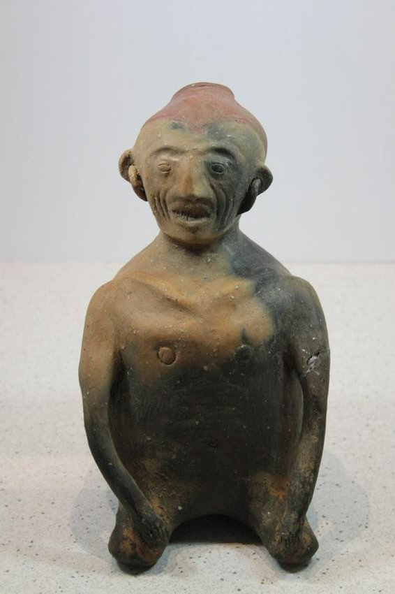 9 1/2" H Arkansas Human Effigy Pot w/ some repair (1 of 5)