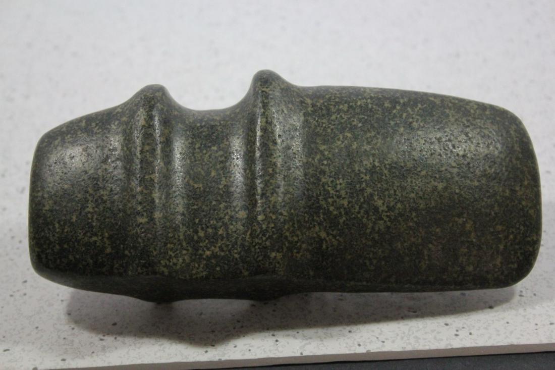 7 3/8" SPECKLED CREAM ON BLACK HIGH RIDGED 3/4 GROOVED: 7 3/8" SPECKLED CREAM ON BLACK HIGH RIDGED 3/4 GROOVED AXE