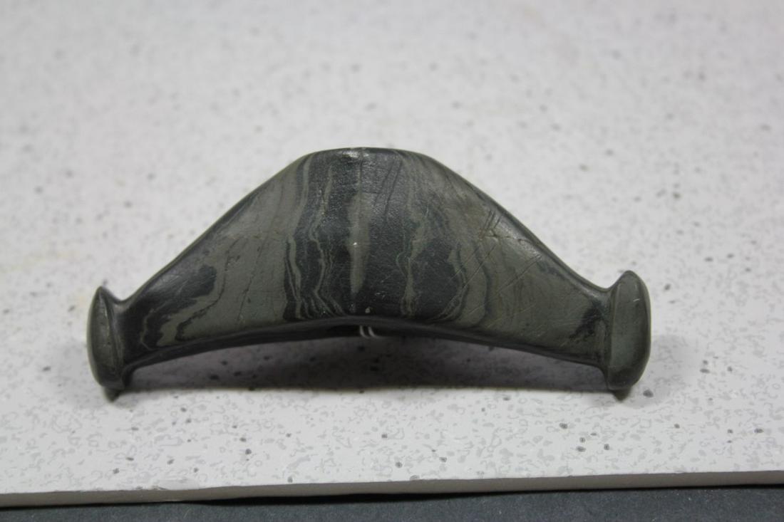 4 1/2" X 1 3/4" W KNOBBED LUNATE BANNERSTONE, MARION (1 of 3)