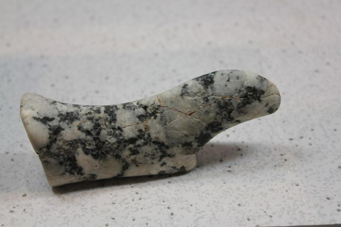 3 15/16" L X 1 3/4" H BIRDSTONE W/ NATURAL FRACTURING, (1 of 4)