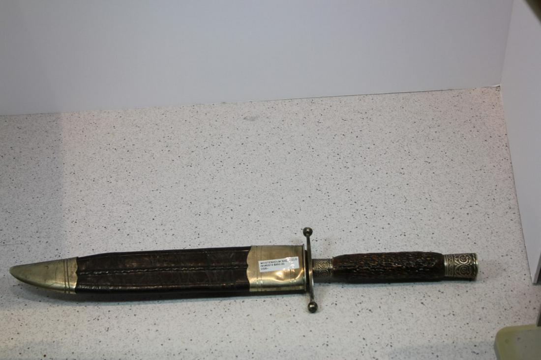 17 1/4" L BOWIE KNIFE MARKED IXL G WOSTENHOLM (1 of 5)