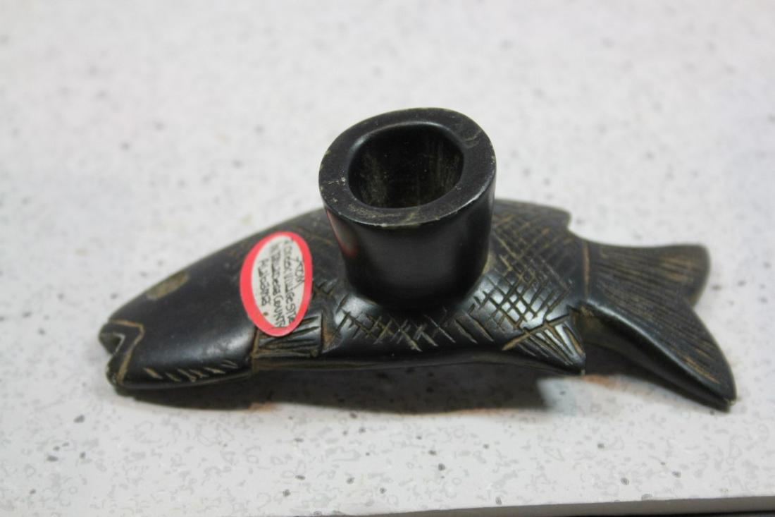 4 3/8" L X 1 3/4" H FISH PIPE, 2 CREEK VILLAGE SITE, (1 of 3)