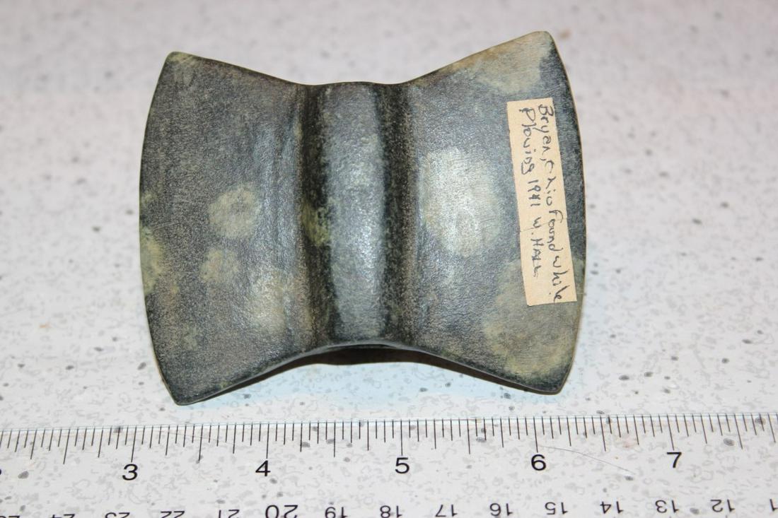 3 7/16" L X 2 3/4" W BUTTERFLY BANNERSTONE, BRYER, OH: 3 7/16" L X 2 3/4" W BUTTERFLY BANNERSTONE, BRYER, OH