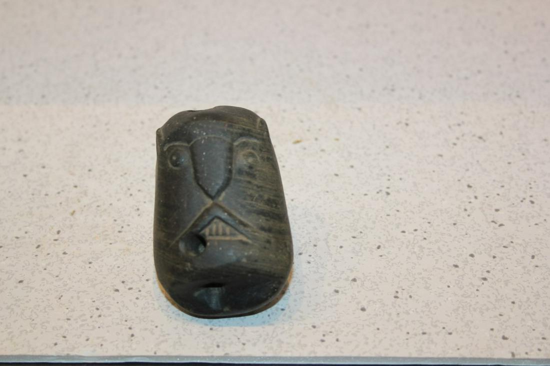 2 15/16" L X 1 15/16" HUMAN EFFIGY PIPE, HAMILTON CO., (1 of 4)