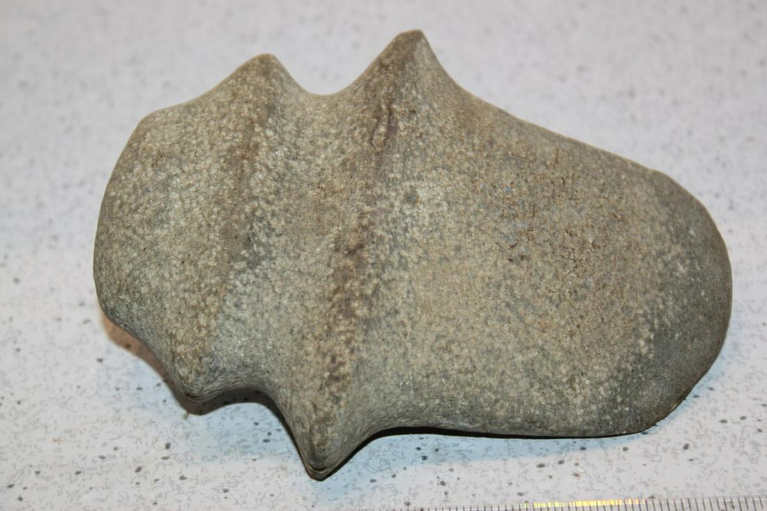 6 3/16" L X 4 7/8" W MICHIGAN BARBED AXE, SAGINAW CO., (1 of 2)