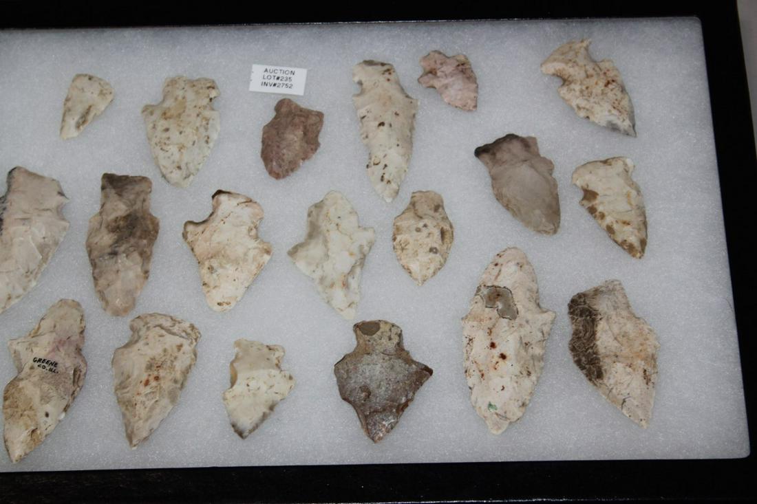 19 MISC ARROWHEADS FOUND IN GREENE CO., IL (1 of 1)