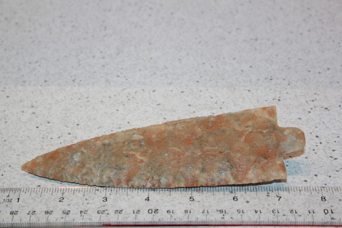 6 7/8"L Neuman Type Tallahatta Quartz Marion Co., FL (1 of 2)