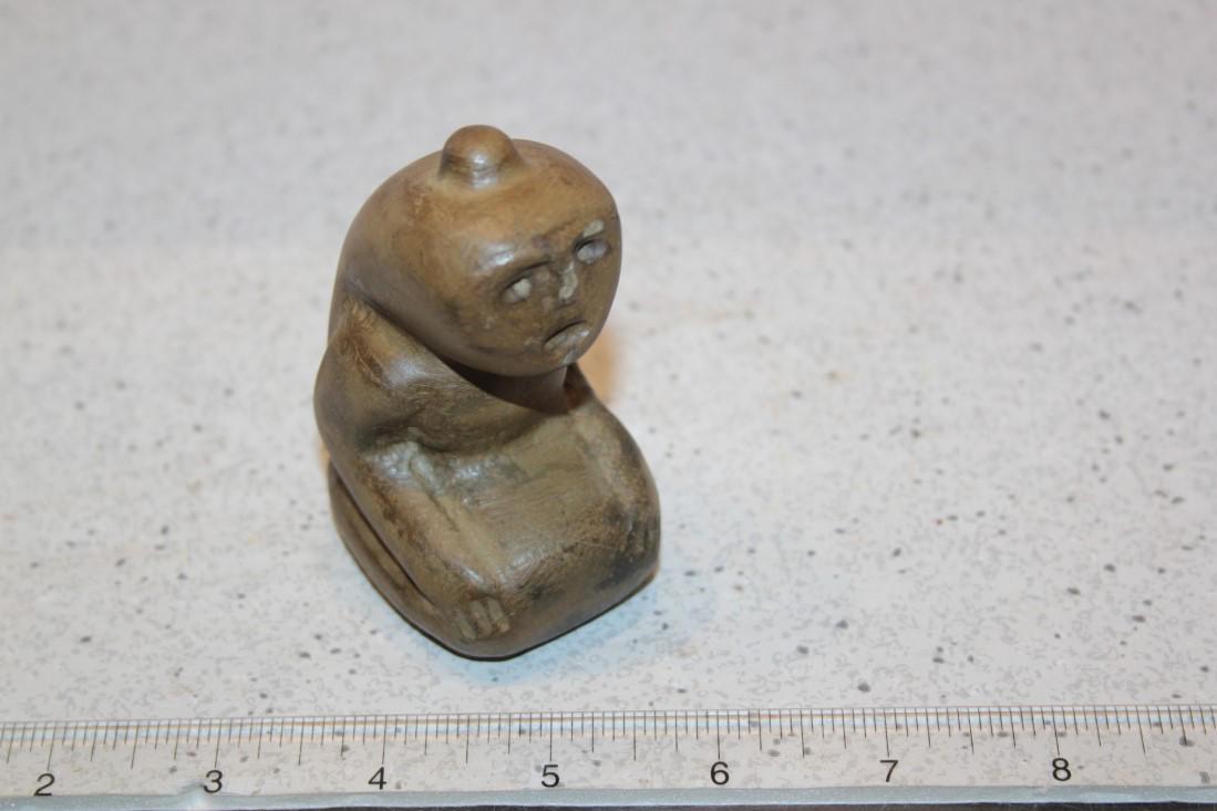 3 1/2" H x 1 11/16" W x 2 1/4" L Hoepwell Effigy, OH (1 of 2)