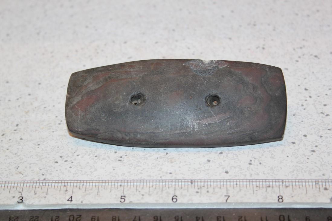 4 5/8" L x 1 7/8" W Rectangular Gorget, Wayne Co., MI (1 of 2)