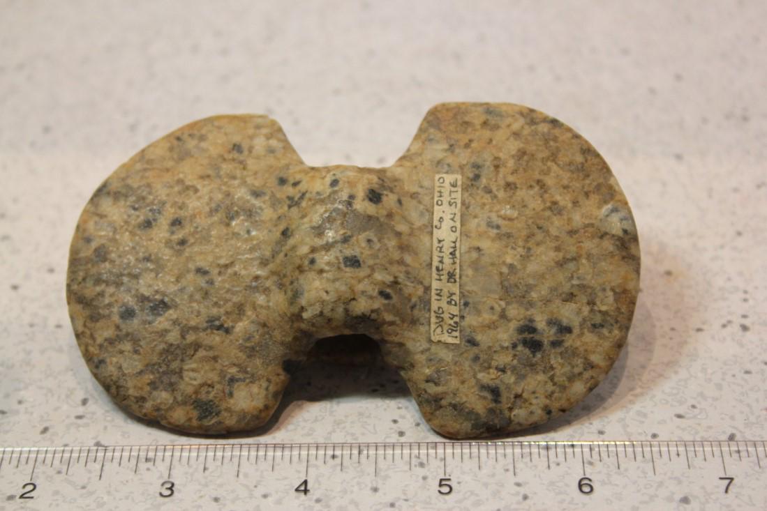 4 5/16" L x 2 11/16" W Winged Bannerstone, Henry Co., (1 of 5)