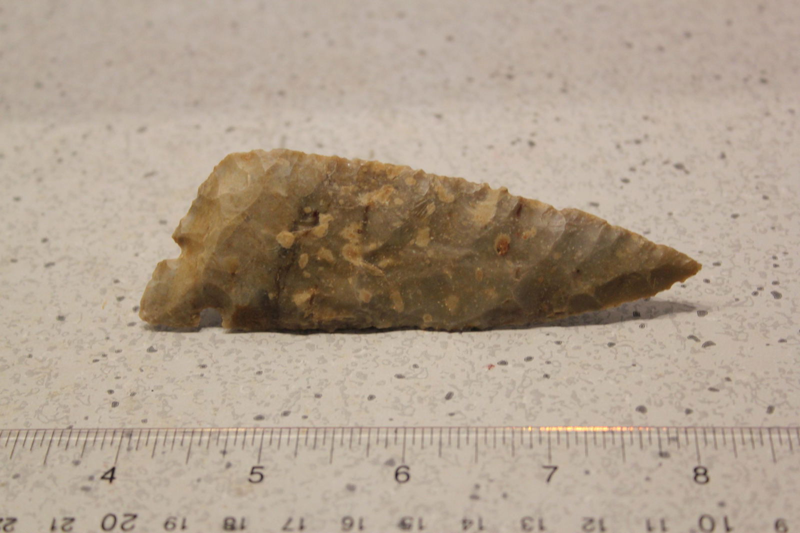 4 3/16" L Corner Tong Knife, Kay Co., OK (1 of 2)