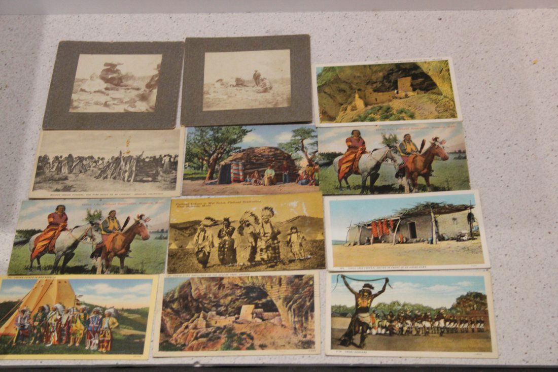 18 AM. INDIAN RELATED POST CARDS & 2 MEXICAN PHOTOS (1 of 4)