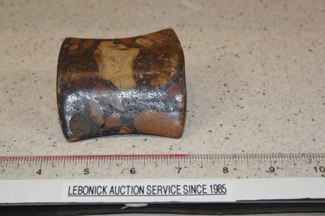 3" L x 2 3/4" W Porphryr Stone Bannerstone, WI (1 of 4)