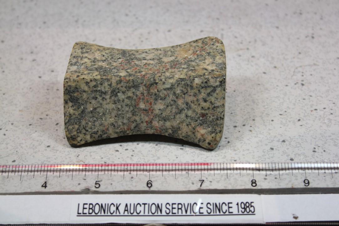 3 1/4" L x 2 3/8" W Hourglass Bannerstone, Quincy, IL (1 of 4)