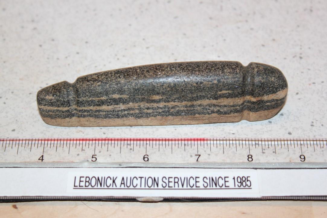 5" L x 3/4" W x 1 3/8" H Grooved Bar Amulet, OH w/ coa (1 of 3)
