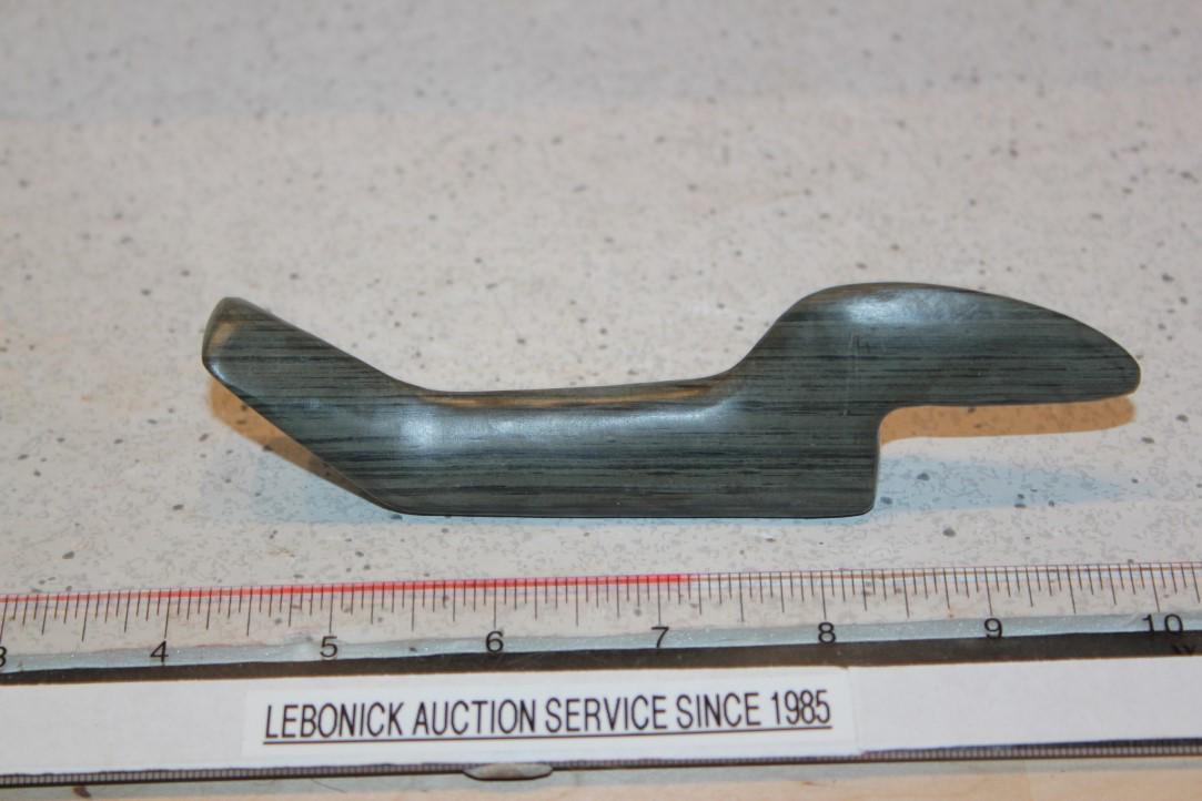 5 3/4" L x 1 3/8" H Banded Slate Birdstone, IN w/ coa (1 of 4)