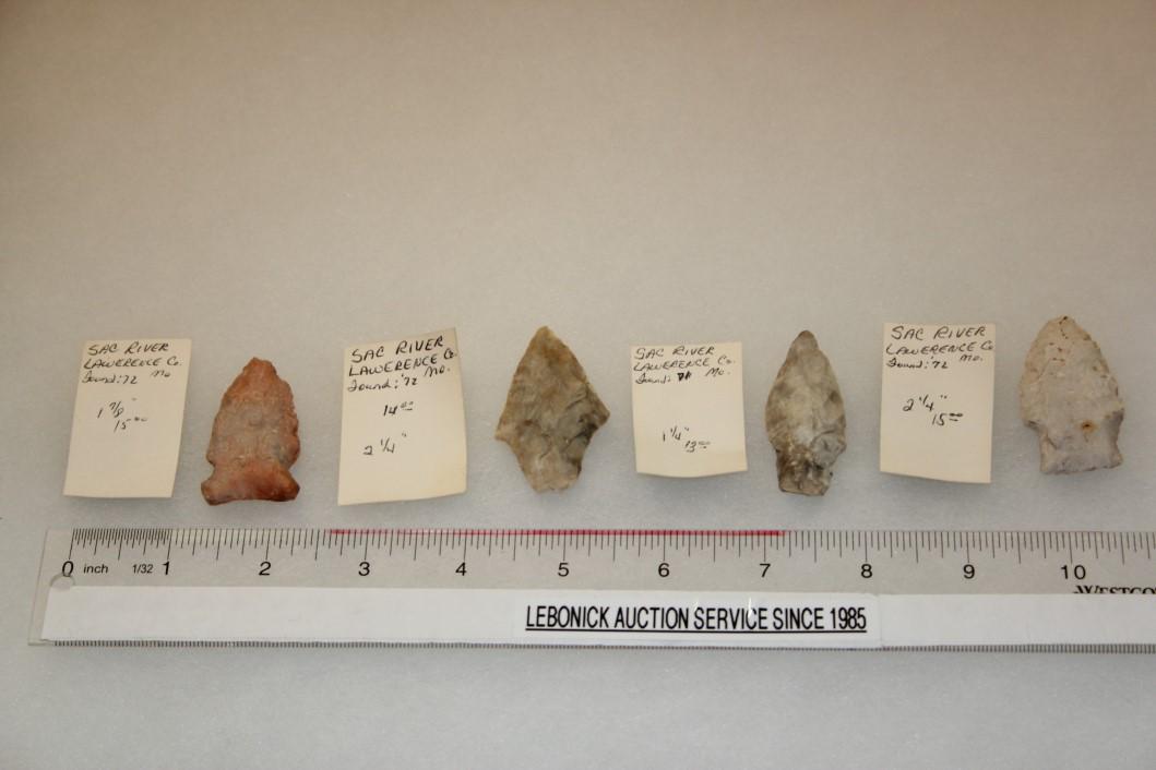 4 Misc Pts from Sac River, Lawrence Co., MO (1 of 1)