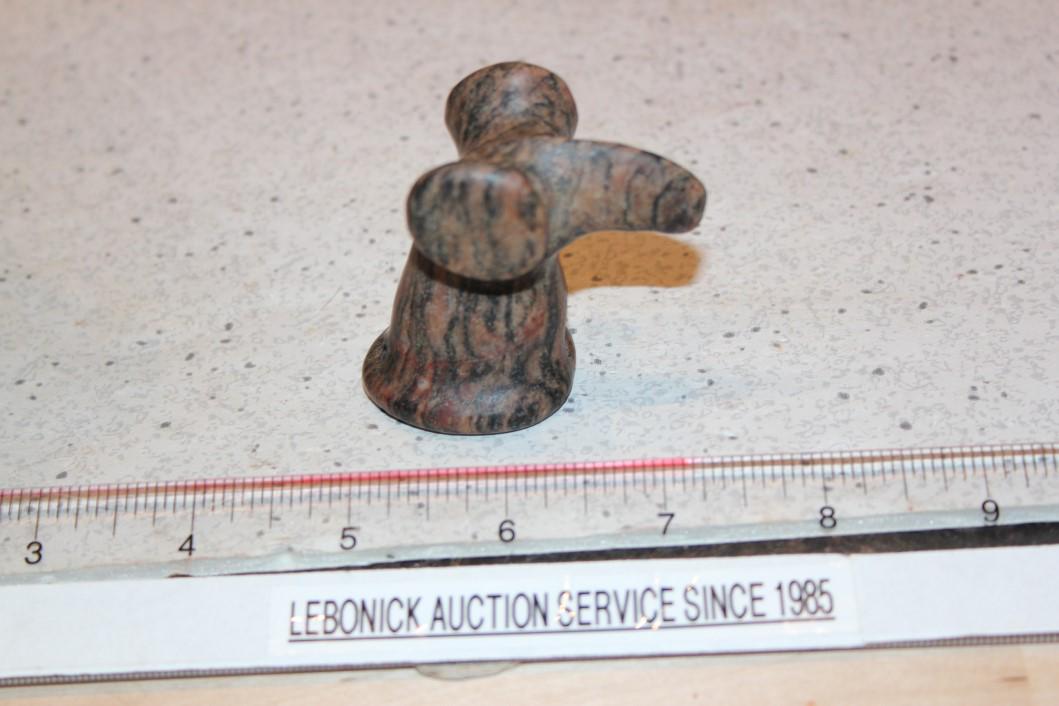 2 1/8" H Bust Birdstone w/ Big Popeyes, Dubois Co., IN: 2 1/8" H Bust Birdstone w/ Big Popeyes, Dubois Co., IN