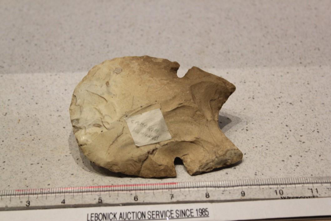 5 1/2" L x 4 5/16" Notched Hoe, Cahokia, IL (1 of 2)