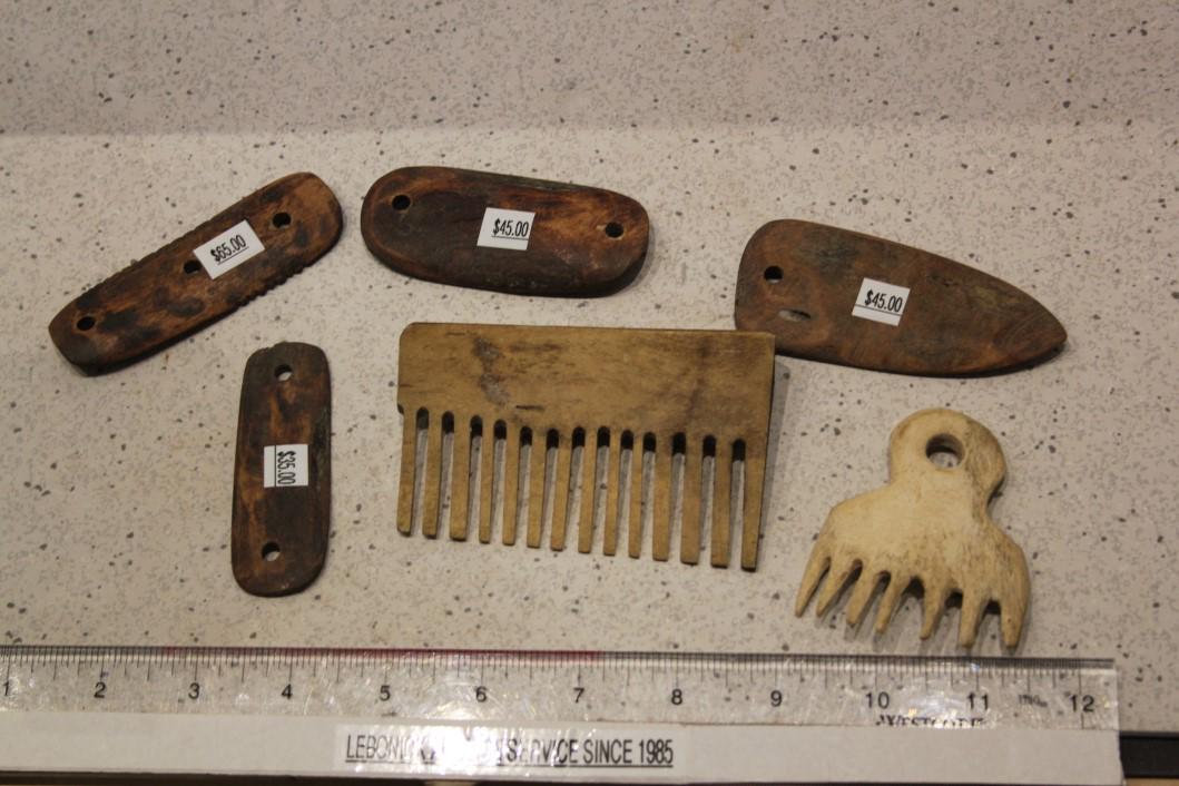 4 Bone Gorget & 2 Bone Combo, Madison Co., IL: 4 Bone Gorget & 2 Bone Combo, Madison Co., IL