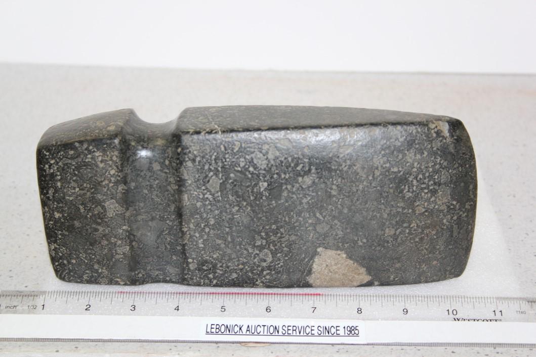 9 3/4" L x 3 15/16" W 3/4 Grooved Axe, Livingston Co., (1 of 2)