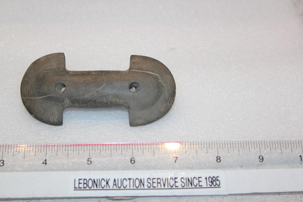 3 13/16" L Gorget, Seneca Co., OH (1 of 2)