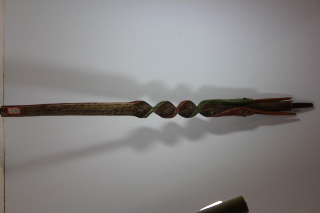 25" L Objibwe Calumet Painted Hand Carved and Twisted (1 of 2)