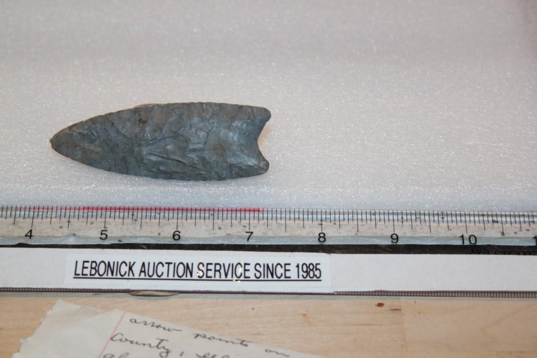 3 1/8" L Clovis Cache, Kaskaskia River Bluff, Fulton (1 of 2)