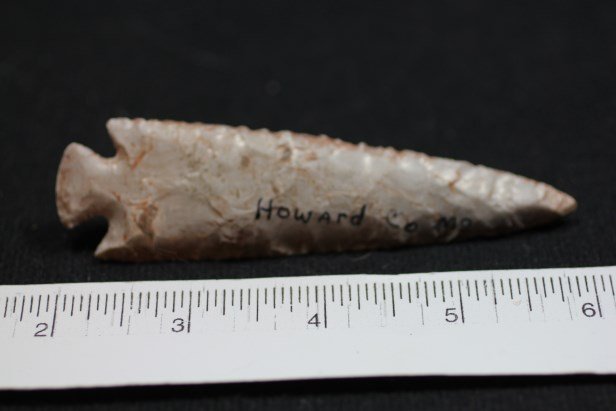 4"L x 1 1/8"W Motley Type Point, Howard Co., Missouri: See Lot Title