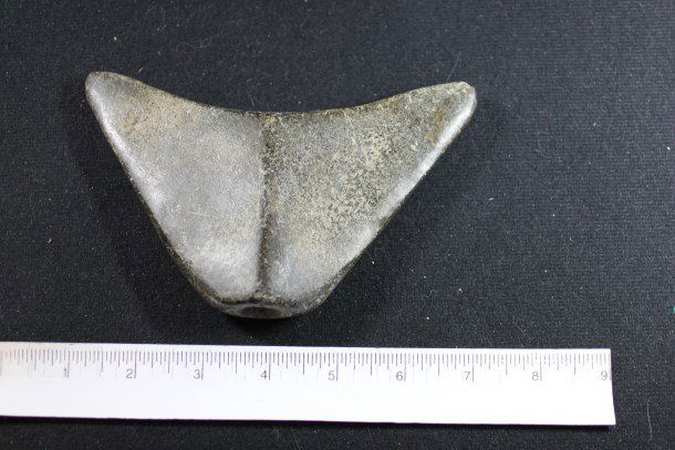 5 15/16W x 3 3//4"W Butterfly Bannerstone Ex Illinois: See Lot Title