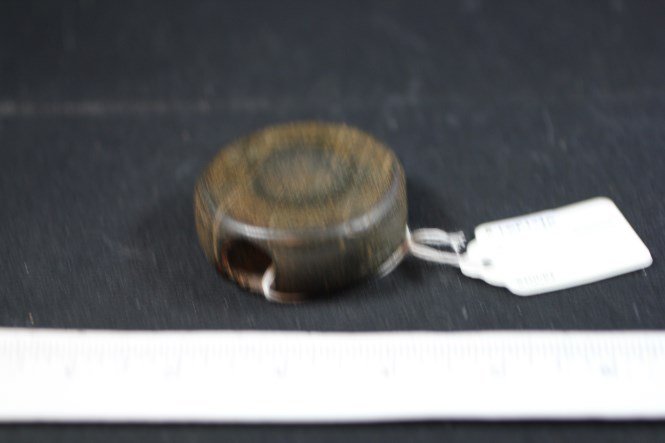 2 3/16"W x 13/16"H Gorget Type Discoidalal, Indiana: See Lot Title