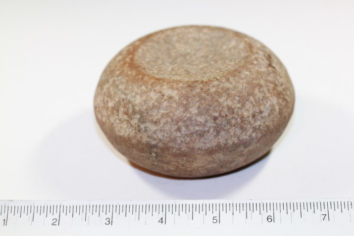 4 3/16"W x 2 1/16"H Discoidal, Central Illinois: See Lot Title