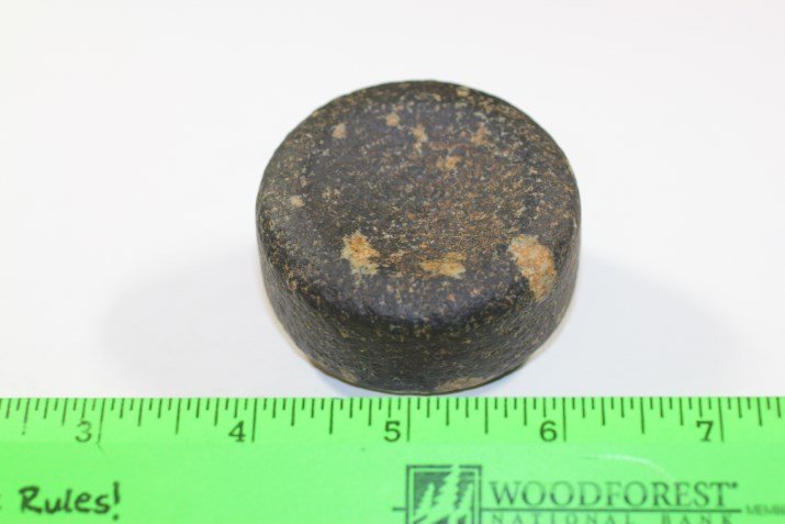 2 1/4"W x 1 1/16"H Porphyry Discoidal, Southern: See Lot Title
