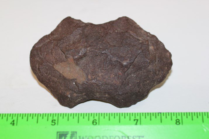 3 13/16"L x 2 1/2"W Grooved Hematite Tool, Southern: See Lot Title