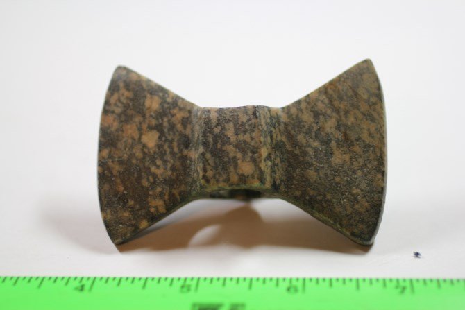 2 15/16"L x 1 7/8"W Bow Tie Bannerstone: 2 15/16"L x 1 7/8"W Bow Tie Bannerstone