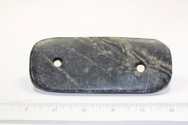 5 1/4'l x 2 3/16"W Gorget, Indiana Ex-Bernie Andrews: See Lot Title