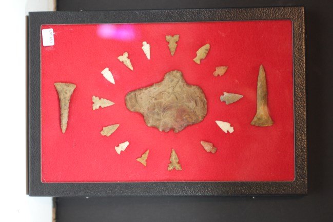 Frame of Bird Points, Drill & Effigy (1 of 1)