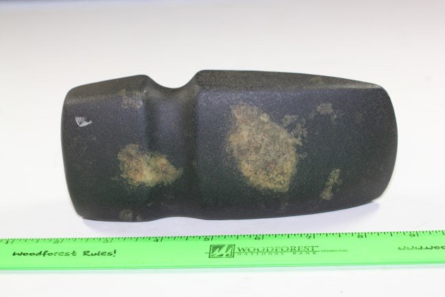 6 1/2"L x 2 15/16'Porphry 3/4 Grooved Axe, Greene Co.,: See Lot Title
